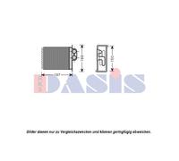 Échangeur Thermique Chauffage Intérieur pour Mercedes-Benz Sprinter 3-T Boîte