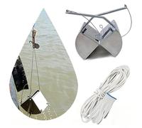 Échantillon de boue en acier inoxydable, outil de collecte de sédiments de 3 L/5 L avec corde de 20 m pour l'analyse de l'eau et l'échantillonnage des boues dans les rivières, les lacs et les étangs