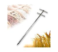 Échantillon de céréales à trois zones Échantillonnage rotatif à double couche pour poudre Tube d'échantillonnage pour riz, maïs, blé et soja Échantillonnage à fente (Ø 32 mm, L 1,5 m) (2 m x 32 mm