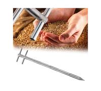 Échantillon de céréales double couche, 3 fentes, en acier inoxydable, multi-usages, convient pour déterminer la taille des grains du riz et du maïs, 32 mm x 1 m (3 fentes) (2 m x 32 mm)