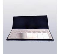 Échantillon de comparaison de rugosité pour test de rugosité de surface - Jauge d'inspection en alliage d'étain, 8 x 10 x 3 cm, Ra 0,012-100 µm (polissage)