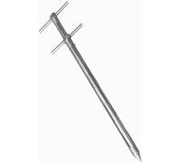 Échantillon de grain en acier inoxydable 304, sonde à double tube de 25 mm avec poignée rotative pour l'échantillonnage de maïs de riz, blé et maïs, outil en métal durable pour l'extraction de sacs en