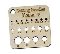 Échantillon de maille à tricoter et crochet, quadrant en bois pour mesurer l'épaisseur du fil, fournitures de bricolage, accessoires de crochet pour adultes, débutants, bricoleurs, voyages à domicile