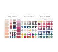 Échantillon de peinture portable résistant aux rayures en acrylique 2D pour | Cartes de modèle d'analyse des couleurs pour déterminer le type de couleur pour le choix du maquillage