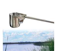Échantillon d'eau télescopique 1,5 m à 6 m en acier inoxydable pour analyse des eaux usées et des rivières, canne télescopique avec capacité de 500 ml pour analyse des canalisations et des sorties
