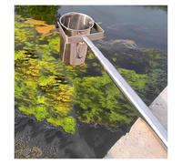 Échantillon d'eau télescopique - Poteau d'échantillonnage de liquide en acier inoxydable 304 avec tasse graduée de 1 005,5 ml pour la surveillance de l'environnement et les tests de qualité de l'eau
