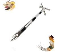Échantillonneur À Sonde À Grains En Acier Inoxydable Double Couche, Conception Rotative À 3 Fentes, Adapté Au Riz, Au Maïs, Au Blé, Au Soja, Aux Granulés Alimentaires, Etc(1.5M)