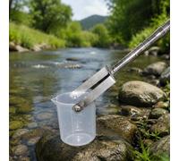 Échantillonneur d Eau Télescopique en Acier Inoxydable Longue Perche d Échantillonnage de Rivière Liquide avec Gobelet Gradué en PP de 500mL ou 1000mL 150cm-700cmÉchantillonneur d Eau Tél 500ml 600cm