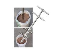 Échantillonneur de céréales robuste - Sonde en acier inoxydable pour un échantillonnage précis du maïs, du blé et des aliments pour animaux - Design à double tube pour une utilisation industrielle et