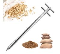 Échantillonneur De Grains À Sonde, Échantillonneur De Poudre En Acier Inoxydable À Trois Zones, Outil D'échantillonnage Rotatif À Double Tube Pour L'échantillonnage De Grains, De Granulés(1.5m)