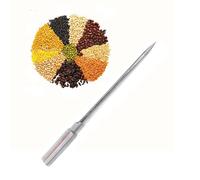 Échantillonneur de grains et d'engrais en acier inoxydable 304 - Sonde portable avec poignée ergonomique pour graines, poudres et céréales - Idéal pour l'échantillonnage des moulins à aliments et la