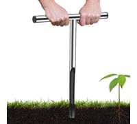 Échantillonneur de sol - Outil d'échantillonnage de noyaux, de sol, testeur en acier | inoxydable avec poignée en forme de T, outils de jardin pour analyse des sols et entretien du gazon