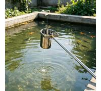 Échantillonneur D'eau 500/1000 Ml, Louche D'échantillonnage À Bécher Pendulaire en Acier Inoxydable, Échantillonneur D'eau Rétractable Pour Laboratoire(S500ML,142-600cm/4.7-20ft)