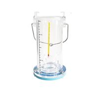 Échantillonneur d'eau avec contrepoids, Échantillonneur d'eau gradué en plastique épais for la surveillance environnementale de la qualité de l'eau, prélèvement d'échantillons de plusieurs tailles(4L)