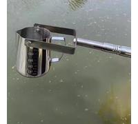 Échantillonneur D'eau Extensible Avec Poignée Télescopique, Tige de Prélèvement D'eau en Acier Inoxydable, Comprend des Gobelets Gradués de 500 Ml/1000 Ml(1.43-6m/4.7-19.7ft,1000ml)