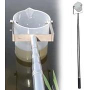 Échantillonneur D'eau Rétractable Avec Tige D'échantillonnage de Liquide À Rotation Verticale et Godet Gradué Amovible for La Surveillance Environnementale(A,500ml 0.65-1.5m/2.1-4.9ft)