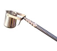 Échantillonneur d'eau télescopique avec tasse de collecte, échantillonneur en acier inoxydable, bécher à pendule(SILVER(500ML),7.0M)