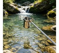 Échantillonneur D'eau Télescopique, Bécher À Pendule en Acier Inoxydable, Louche D'échantillonnage 500/1000 Ml, Tige D'échantillonnage D'eau(S500ML,111-300cm/3.6-9.8ft)