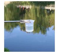 Échantillonneur d'eau télescopique en acier inoxydable et plastique PP - Louche d'échantillonnage - Kit de nettoyage de piscine - Écumoire de piscine - Tige d'échantillonnage d'eau