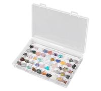 Échantillons de minerais naturels - Collection d'échantillons de minerai de pierre brute - Exemples originaux de minerai de pierre naturelle pour cadeaux d'anniversaire, éducation scientifique pour