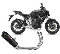 Echappament Complet MIVV GP Carbone embout carbone Haute Yamaha Mt-07 2021 2024