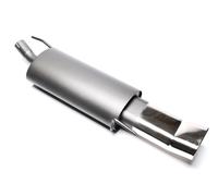 Échappement Acier 70x140mm DTM Élevé Ovale Perlé pour VW Golf 3 inkl.4 Cabriolet