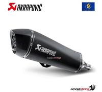 Échappement Akrapovic acier noir approuvé pour Piaggio Beverly 400 2008-2013