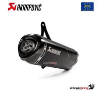Echappement Akrapovic homologué acier noir Piaggio Vespa GTS300/GTV300 2008-2020
