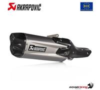 Echappement Akrapovic homologué slip-on en titane Honda NT1100 2022-2024