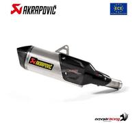 Echappement Akrapovic homologué slip-on en titane Kawasaki Versys 1000 2019-2024