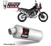 MIVV Silencieux Slip-On Dakar Aprilia Tuareg 660 2022-24 A.017.lekx Argenté Homologué