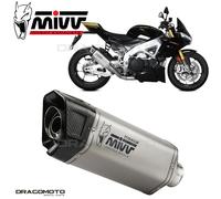 MIVV Silencieux SR-1 A.019.SR1T pour Aprilia RSV4/Tuono V4 1100 2021-24 Titane Argenté Non homologué