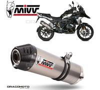 Mivv Oval Bmw R 1250 Gs/adventure 2019-23 B.034.lnc Homologated Slip On Muffler Argenté Homologated
