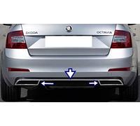 Échappement Chrome Déflecteur Cadre Pour Octavia Mk3 5E A7 [2013 [2-Pieces]