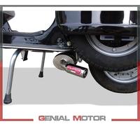 Gpr Exclusive Aluminium Full Line System Star 125 4 Strokes Genuine Stella 10-13 Cat Homologated Muffler With Link Pipe Argenté Homologated