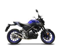 Gpr Exclusive Deeptone Inox Yamaha Mt 125 2020 Homologated Full Line System Argenté Homologated
