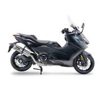Gpr Exhaust Systems Dual Inox Yamaha T-max 560 2022-2024 E5 Oval Homologated Full Line System Argenté Homologated