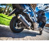 Gpr Exhaust Systems Evo4 Road Majesty 125 S 14-16 Cat Homologated Full Line System Noir Homologated