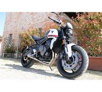 GPR Pot échappement marque GPR compatible avec Triumph Tiger Sport 660 2022-2024, Powercone Evo, Homologué et légal, système d'échappement complet avec catalyseur et db killer amovible