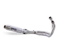 Gpr Exhaust Systems Kawasaki Versys 650 2021-2022 E5 Not Homologated Full Line System Argenté Not Homologated