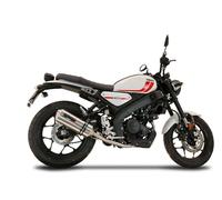 Gpr Exclusive Satinox Yamaha Xsr 125 21-25 Homologated Full Line System Argenté Homologated