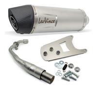 Échappement complet LeoVince SBK LV ONE EVO acier inox catalytique pour Piaggio