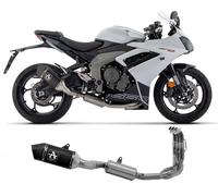 Echappement complet Arrow aluminium noir homologue Triumph Daytona 660 2024-2025