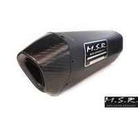 ECHAPPEMENT COMPLÉTE HOMOLOGUÉE MSR QUAD ONLINE X 5.5 LOF PENTAFOX DARK ACIER INOXYDABLE FIN DE SÉRIE
