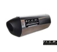 ECHAPPEMENT COMPLÉTE HOMOLOGUÉE MSR QUAD ONLINE X 5.5 LOF QUADSTREET TWO-TONE ACIER INOXYDABLE FIN DE SÉRIE