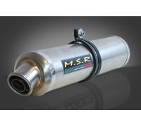 ECHAPPEMENT COMPLÉTE HOMOLOGUÉE MSR SCOOTER GILERA DNA 125 180 4T 2000/06 / RUNNER VX 125 2000/04 / VXR 180 2000/01 / 200 1999/03 CLASSIC ROND ACIER INOXYDABLE