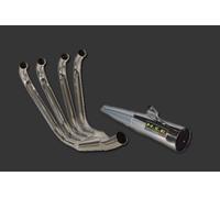 ECHAPPEMENT COMPLÉTE HOMOLOGUÉE MSR SILENCIEUX MOTO VINTAGE HONDA CB 750 KZ TWIN CAM 1978/82 4/1 DROIT BENTCONIC ACC