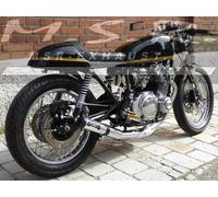 ECHAPPEMENT COMPLÉTE HOMOLOGUÉE MSR SILENCIEUX MOTO VINTAGE SUZUKI GS 500 550 1978/81 4/1 DROIT ROUNDCIL ACNR