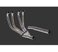 ECHAPPEMENT COMPLÉTE HOMOLOGUÉE MSR SILENCIEUX MOTO VINTAGE SUZUKI GSX 750 E DE 1979 4/1 DROIT ROUNDCIL ACNR