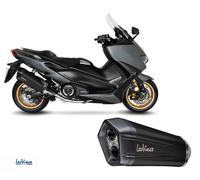 Leovince Lv-12 Black Edition Yamaha T-max 560/tech Max 20-22 Ref:15305b Stainless Steel&carbon Homologated Full Line System Argenté Homologated